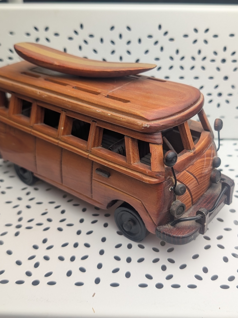 Handcrafted Detailed Wooden Surf Van
